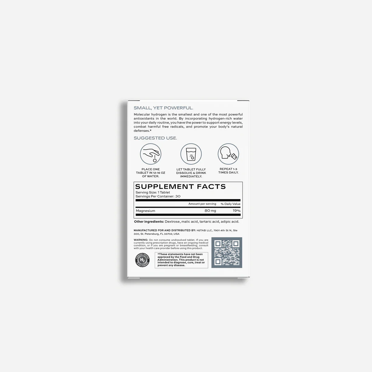 Molecular Hydrogen Tablets- Unflavored